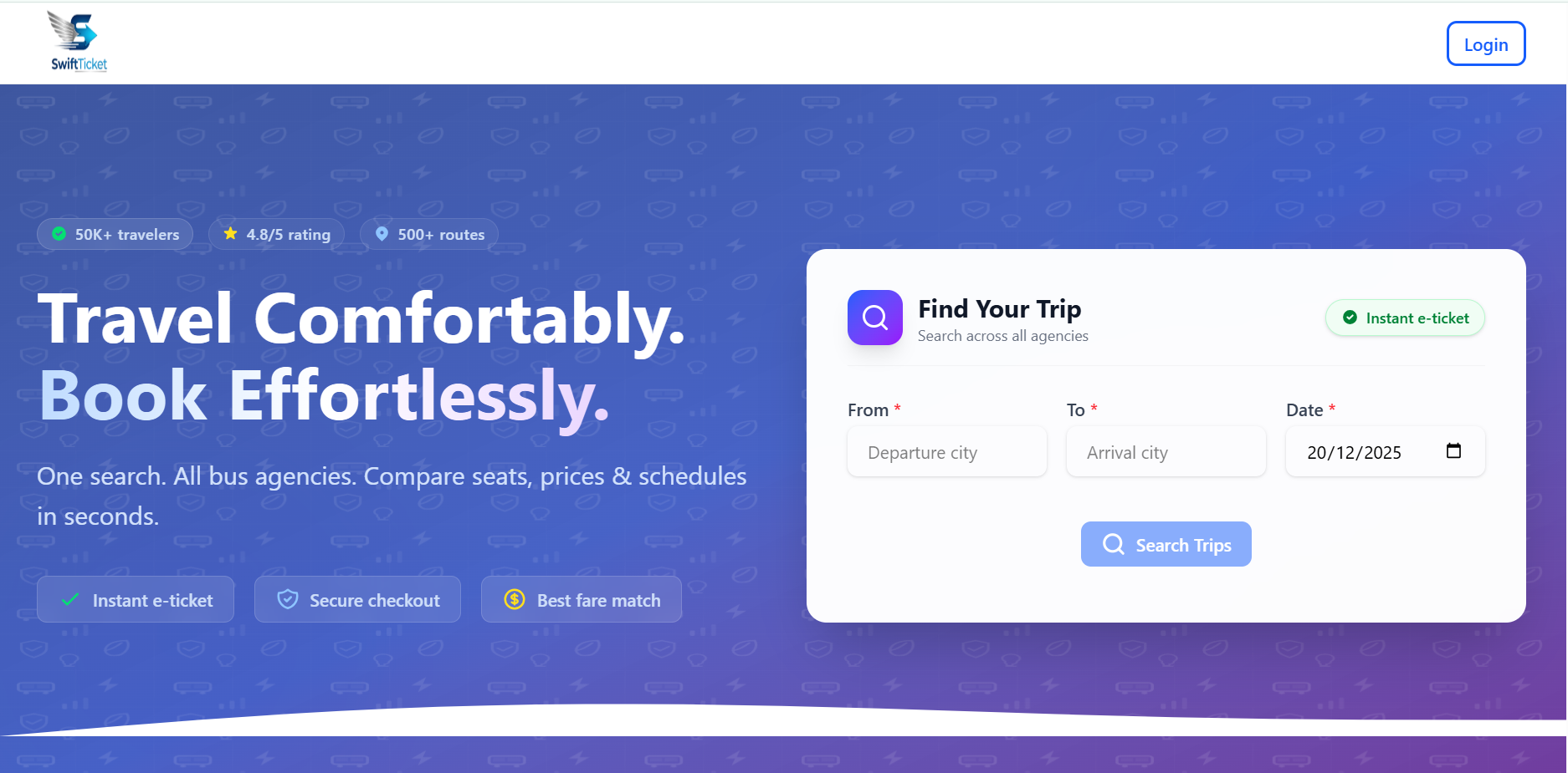 SwiftTicket Home